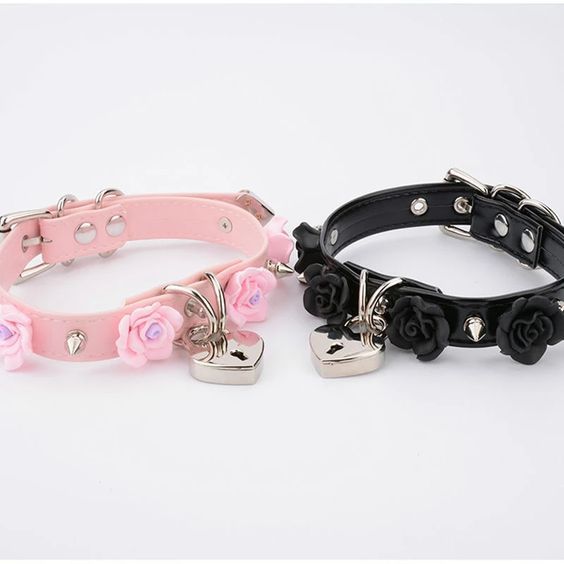 badxbaby:   Cute Floral Lolita Fashion Choker   Discount code: BADBABY 