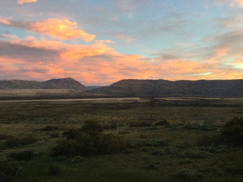 sunset on the range