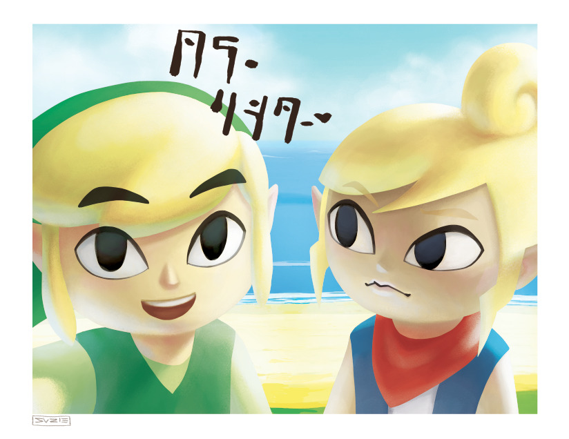stephaniedraws:  Aww look, Link signed it for you and everything! 