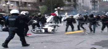 kropotkindersurprise: 2010 - Anarchists protesting economic inequality in Athens