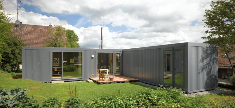 liesintheproles:  Grey House, LVHV Architekten When two containers are used to make