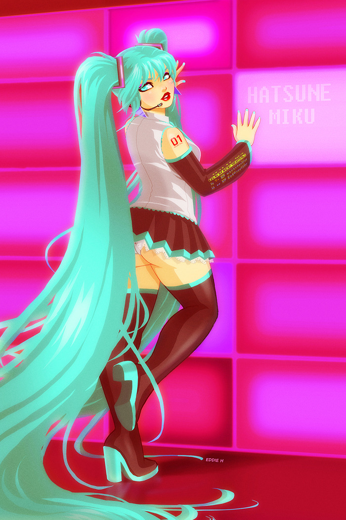 fandoms-females:it_s_miku_by_eddieholly ( TMG #9 - Star Studded )  &lt; |D