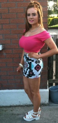Horny chav from Halifax in a mini skirt 
