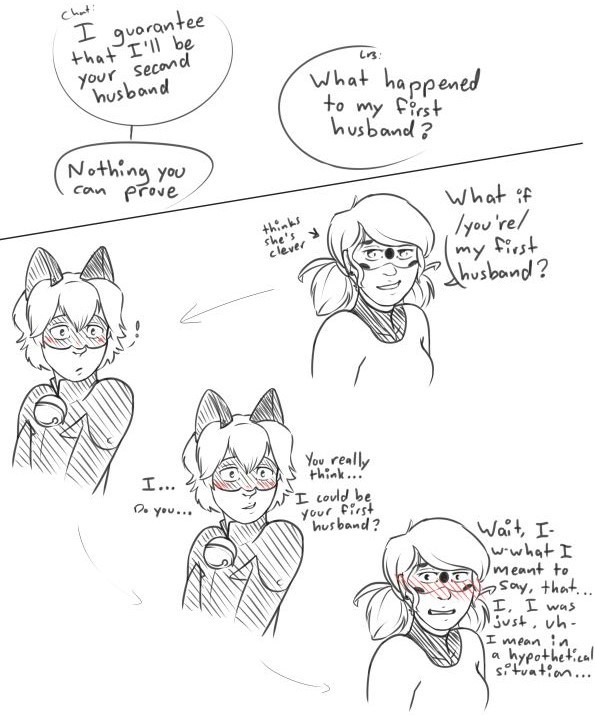 luckycharmer:  and then Ladybug fled the scene before she could spontaneously combust