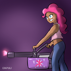 30minchallenge:  Hey kids! Get your own magic laser firing minigun! Just like when Pinkie shot all those Twilight beams! … not sure why the mug is weird. Maybe it’s the robe. Maybe the robe is mlp merch. I don’t know. 