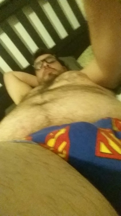 Porn photo erniethegaydork:  Clark Kent cosplay before