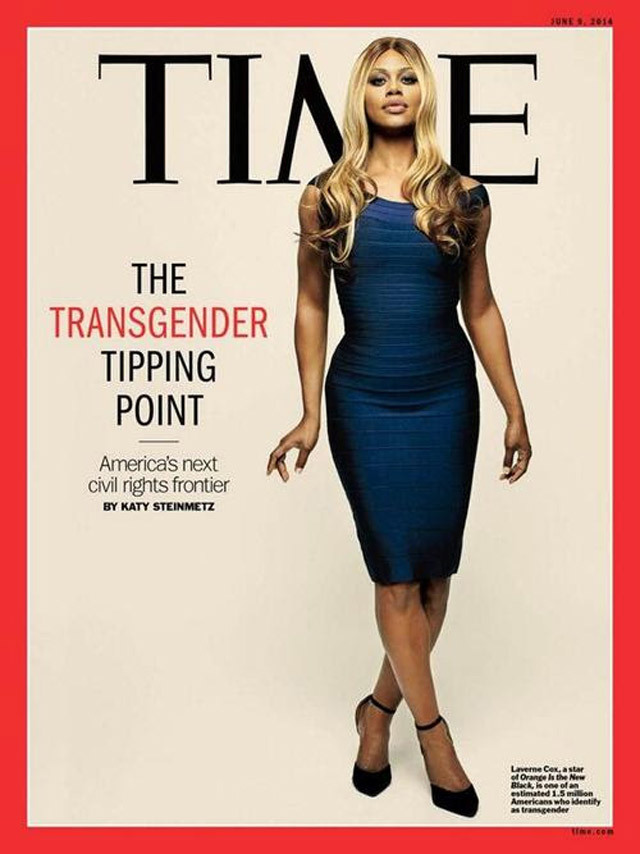Laverne Cox appears on the cover of the June 2014 issue of Time magazine. She is the first transgender person to be on the cover.
Color Lines