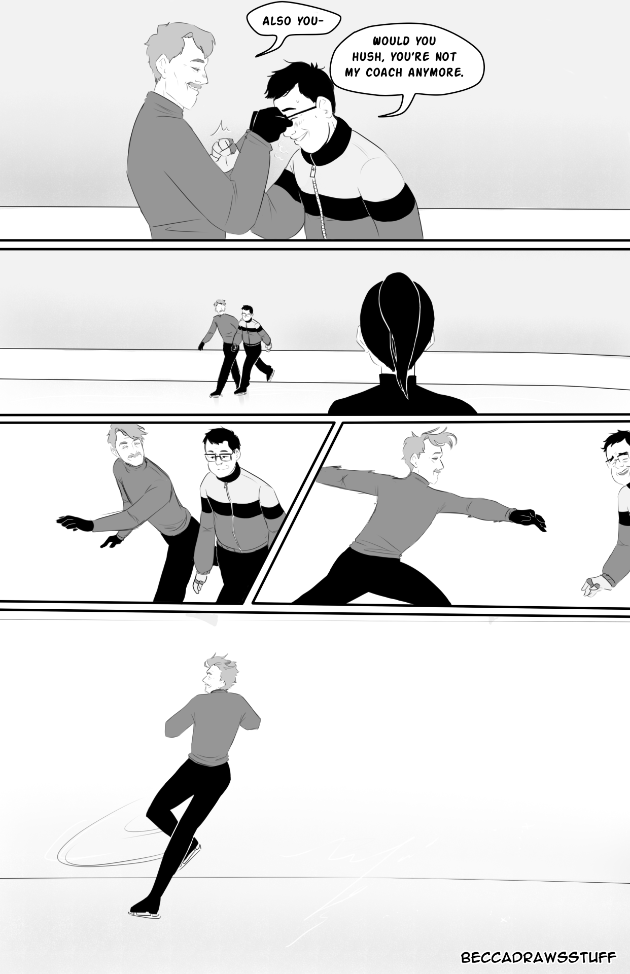 beccadrawsstuff: viktor throws his back out immediately click and drag each page