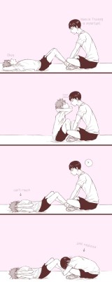 kawaiianonchandesu:  kagehina is so cute