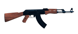 cockbarf:  transparent AK-47