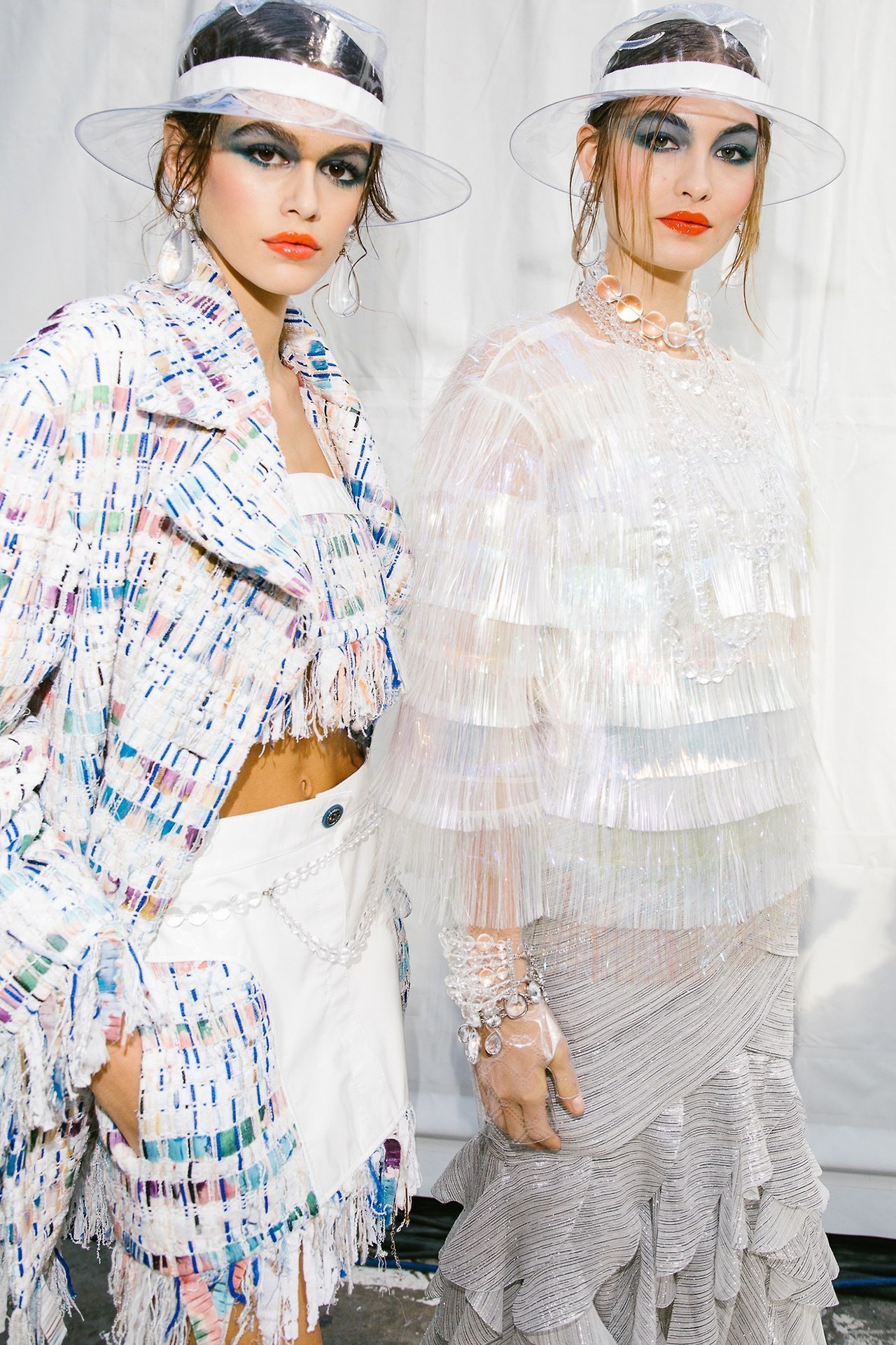 Grace Elizabeth — Grace Elizabeth & Kaia Gerber backstage at Chanel