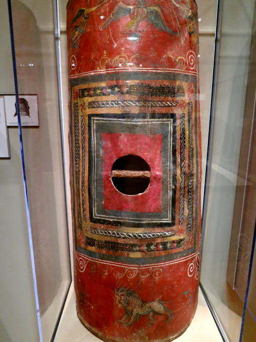 Roman scutum. This is the only known surviving example of this kind of shields. (Yale University). D