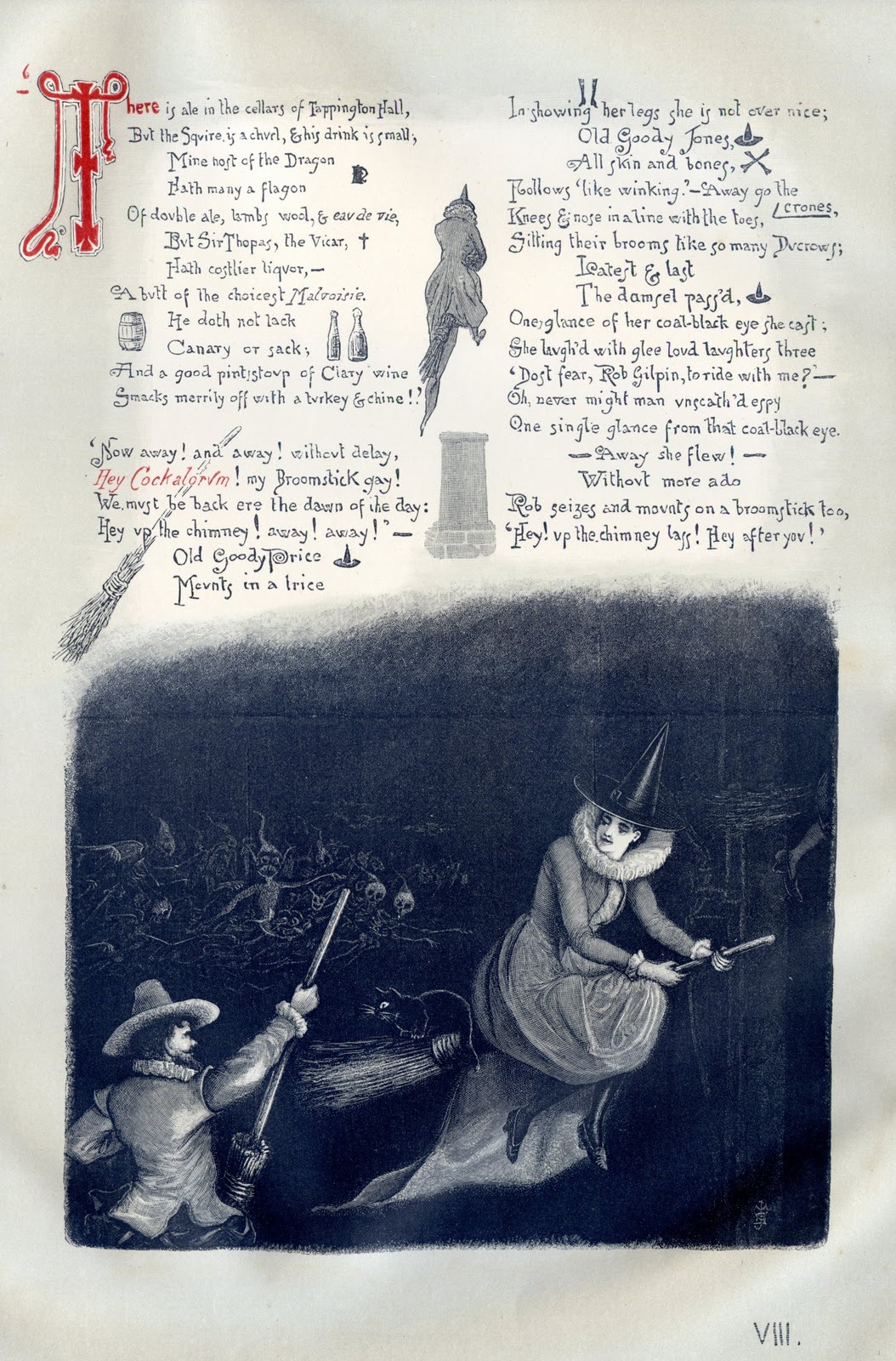 tenebrum:    Thomas Ingoldsby ‘The Witches Frolic’ (with illustrations by Ernest