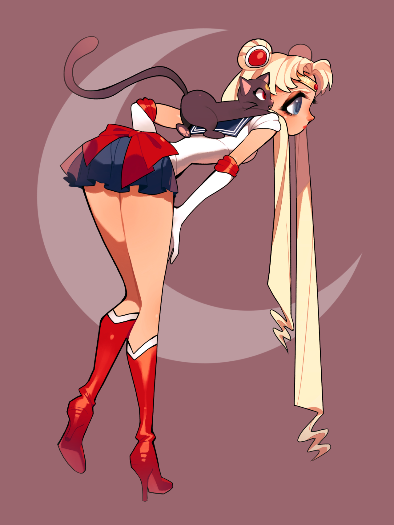 jizzybro:  Sailor moon print all up on the get go! w/ detail shots of her face, i