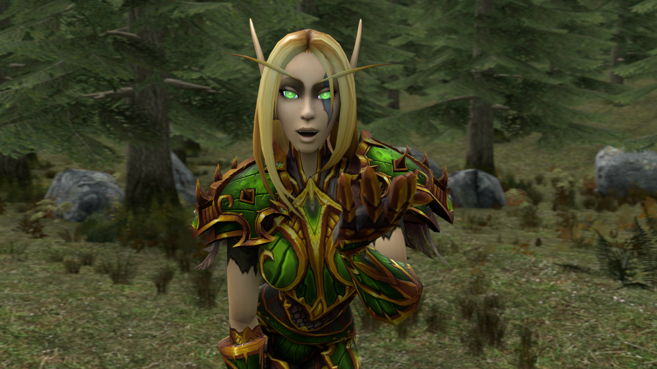 drfriedrichvonkretzschman:  Alleria Windrunner Added the Blue MarkingsCorrected her