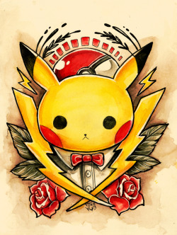 pixalry:  Pokemon Tattoo Designs - Created by Jazmin Castillo You can follow the artist on Tumblr. 