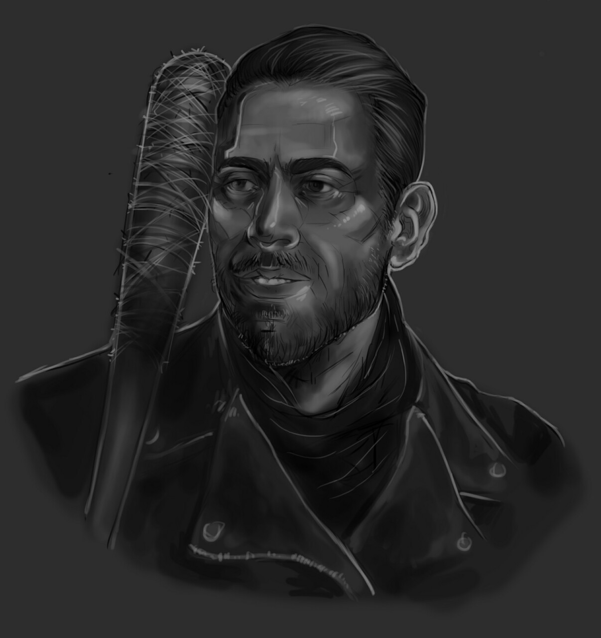 A little Negan realism study Like/reblog if you want to see this finished - I&rsquo;m