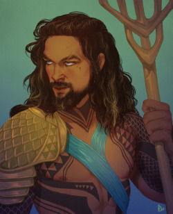 doomburgerdoodles: FINALLY I have some art to post!!! WHUT! Here is the ridiculously awesome new aquaman played by Jason Momoa *_* Commissioned by Frank C.! ps- Please forgive inaccuracies, I finished this long before Justice League came out XD 