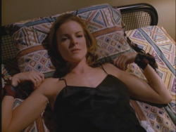 the-ultimate-blogofwomenbondage:  Melrose Place - S04E13; ‘Hook, Line, And Hayley’ (featuring Marcia Cross)