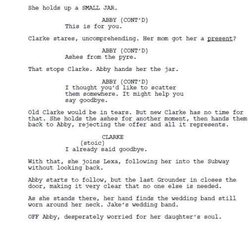 XXX This is the scene between Clarke and Abby photo