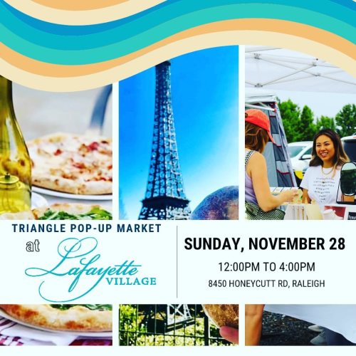 Can’t wait for Lafayette Village tomorrow with @trianglepopup ! #smallbusiness #supportsmallbu