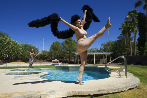 Former burlesque star Brandi Duran, photographed by Marie Baronnet as part of her Legends series in 