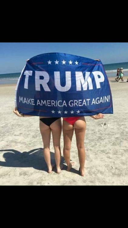 If you look close enough, you will see a sign for Trump.!