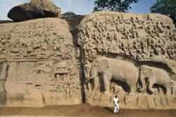 unearthedviews:  INDIA. Tamil Nadu region. Mahabalipuram Temples.1972. Photographer: Bruno Barbey 