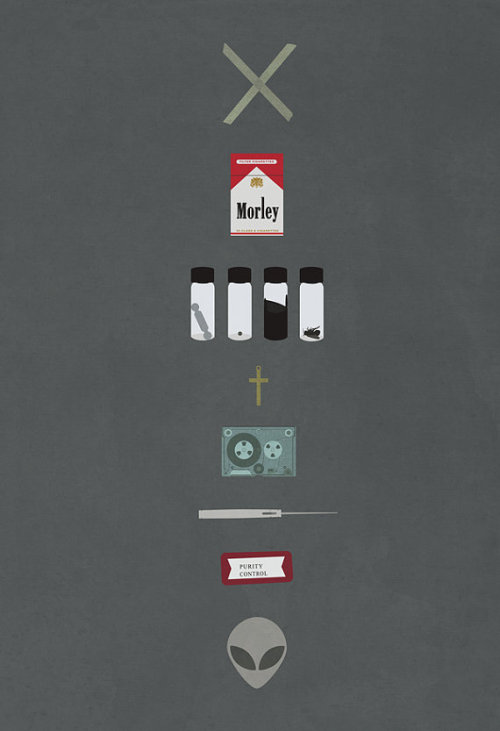 isabellehuppertvevo:Minimalist poster for The X-Files, by missingtime.
