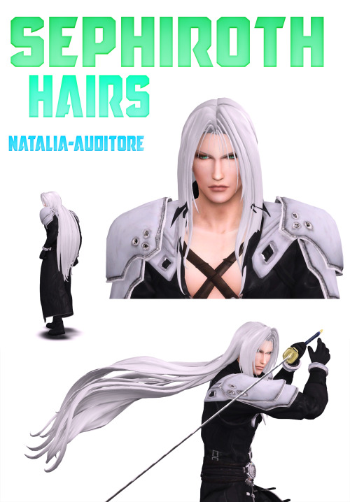 natalia-auditore: Sephiroth set Hairs: https://www.patreon.com/posts/37053951 Clothes + accs https:/