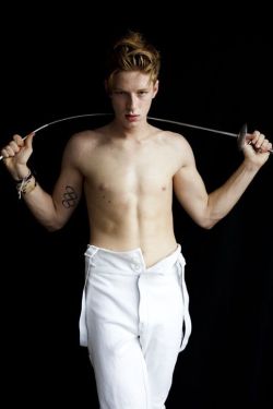 maximien:US fencer and international model Race Imboden