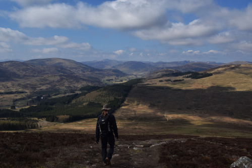 Mount BlairThe border between Perthshire and Angus runs right through this mountain, which effective