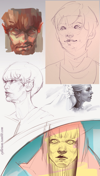 syllirium: Feeling out of it today… so here, have some weird sketchy thingies ❛_ ❛)~
