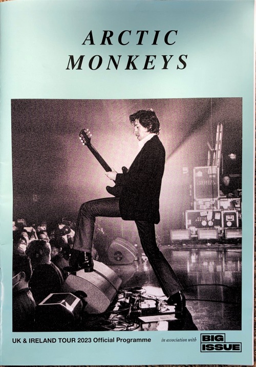 Arctic Monkeys UK And Ireland Tour 2023 Official Programme