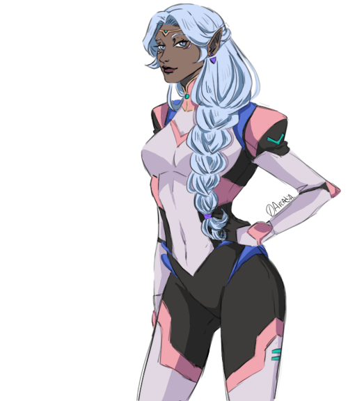 0arcadia:some Allura’s doodles ( in the second drawing i modified her uniform a lil)