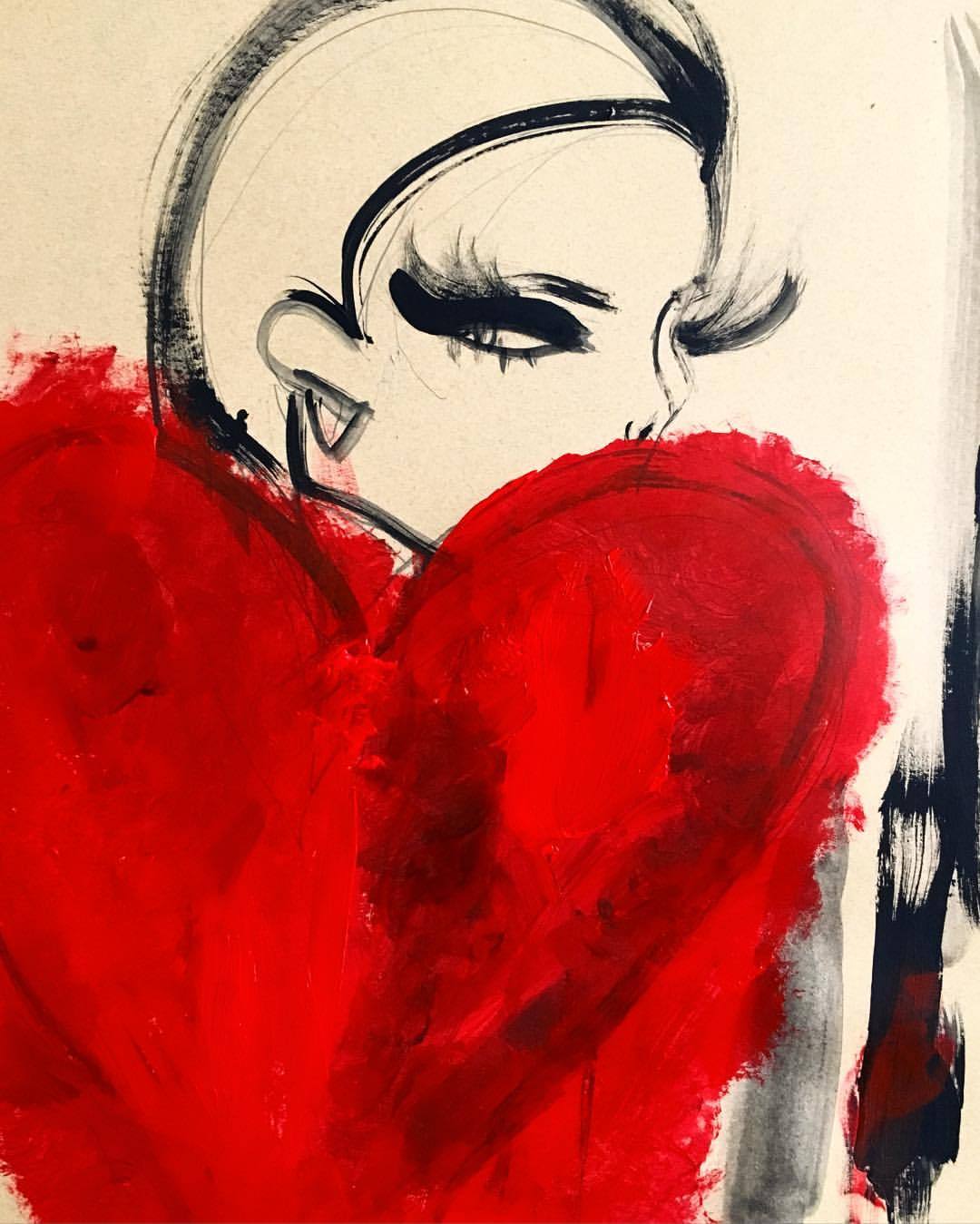 blondelasagna: Hate to see it go//love to it watch leave #saintlaurent heart shaped