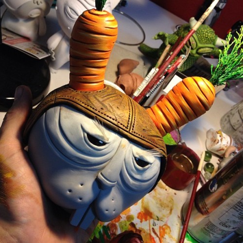 WIP “All about carrots” #dunny #chauskoskis #kidrobot #carrots