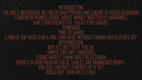 wayghosts: A Fever You Can’t Sweat Out is the debut studio album by American rock band Panic! 