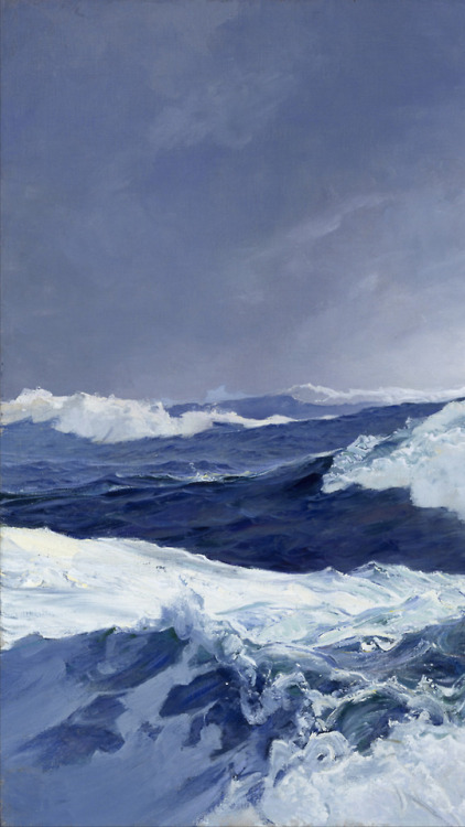 detailedart:Details: Mid Ocean and The Ocean, ca. 1900, by Frederick Judd Waugh.