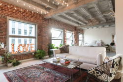 gravityhome:  Los Angeles Loft With Exposed Brick   gravityhomeblog.com - instagram - pinterest - bloglovin     Yeah, it’d have to be in LA with no insulation on the outer walls.