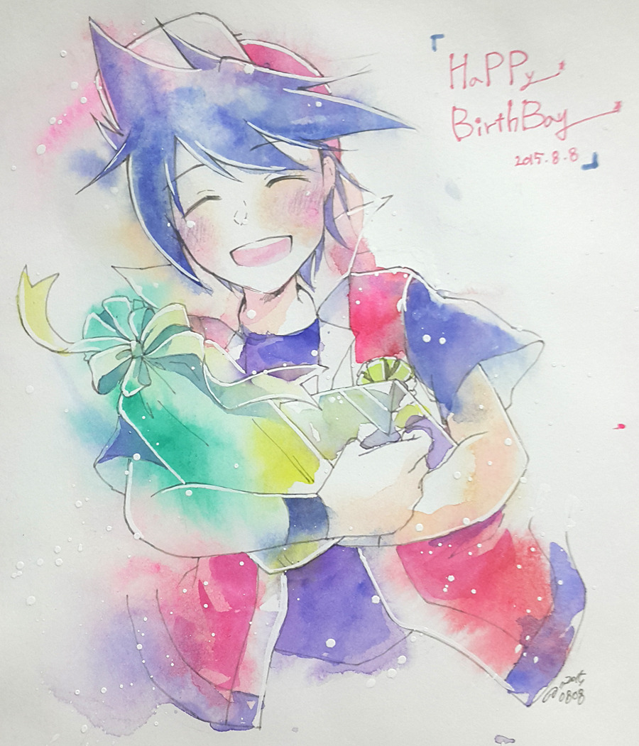 kipam:  [Red]Red! 8/8 Happy Birthday!! &gt;//&lt;♥ 