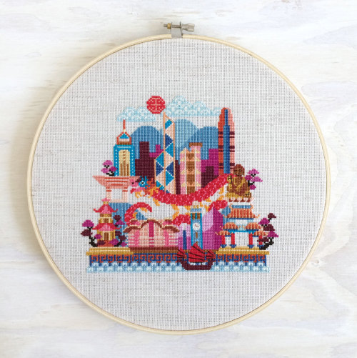 Porn photo sosuperawesome:  City cross stitch patterns