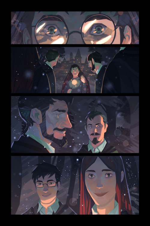 alicexz:nesskain:Gathering all the Harry Potter’s Fanart. 1 comic page per volume, it was fun 