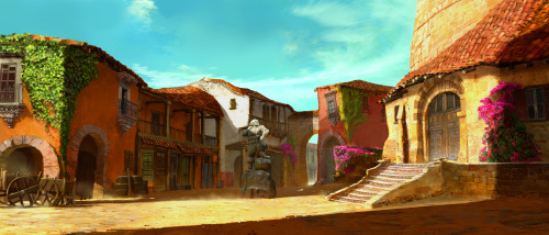 PUSS IN BOOTS(2010) PhotoshopDreamworks AnimationVisual development painting done for first test sho
