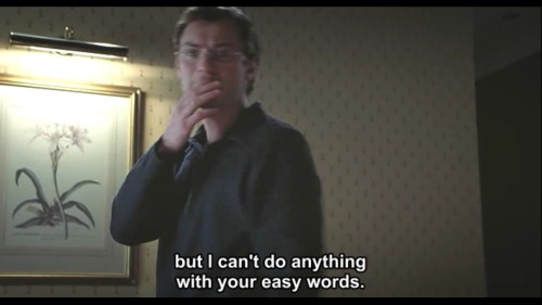 eleniy:  stasoumugdala:  “I would have loved you…forever. Now, please go.”Closer (2004), Dir. Mike N