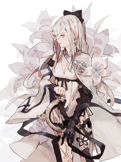 zero from drakengard 3’s design is so pretty and fun to drawtimelapse | twitter