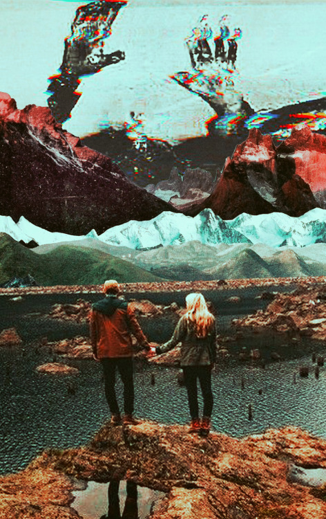 ayhamjabr:The Glitch Of Being Together.Surreal Mixed Media Collage Art By Ayham Jabr.Instagram-Faceb