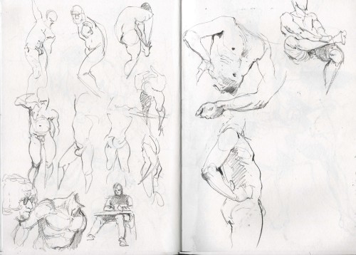 An art dump wouldnt be the same without some recent life drawings. Ive been told the model looks alo