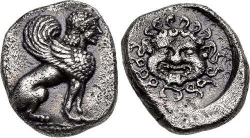 Silver hemidrachm from Gergis, in the Troad (present-day northwestern Turkey), perhaps minted for th