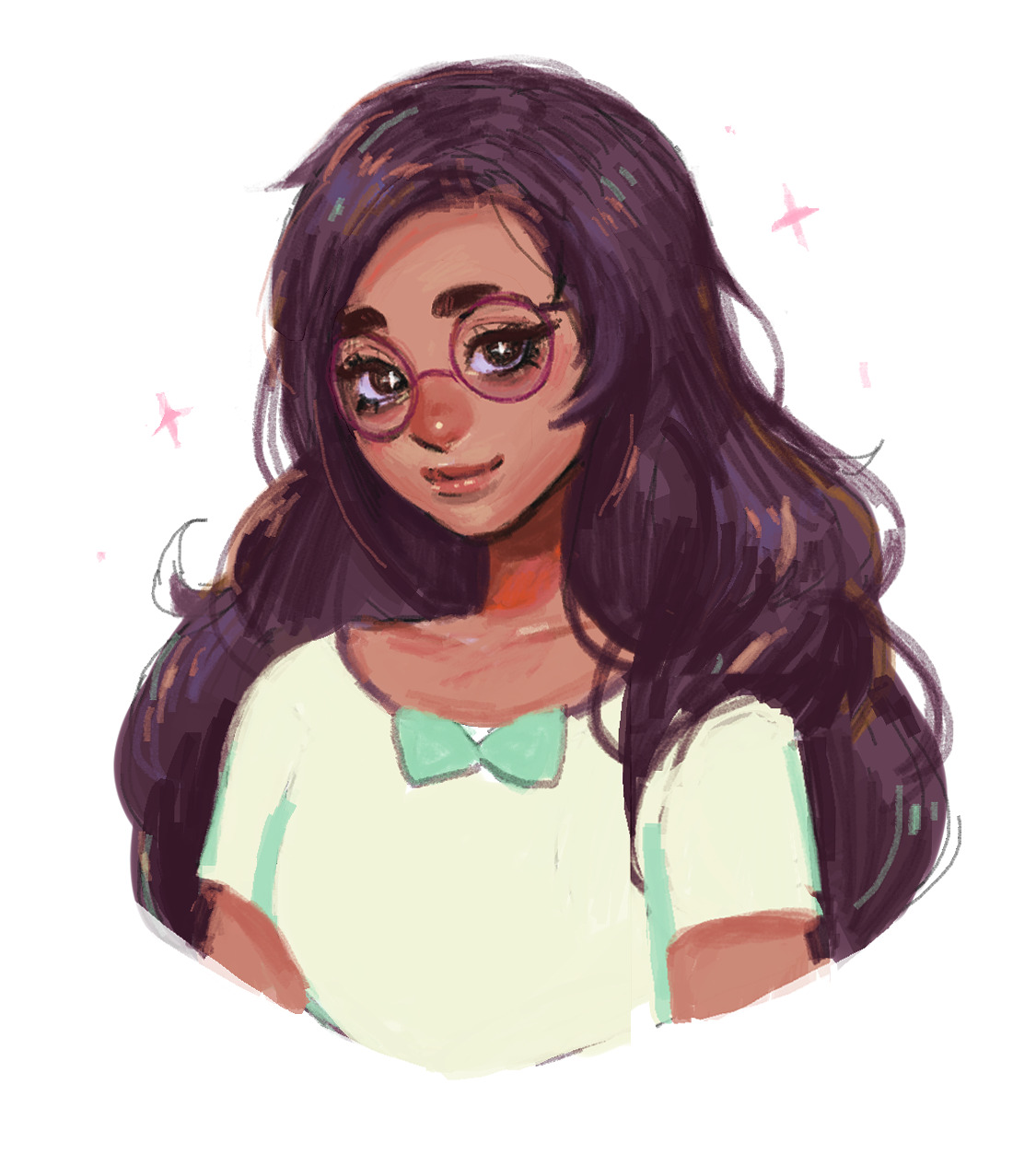 viorie:  doodle of connie done in microsoft paint! im super tired